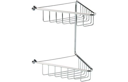 Fornix 2-Tier Corner Shower Caddy - Chrome