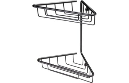 Fornix 2-Tier Corner Shower Caddy - Matt Black