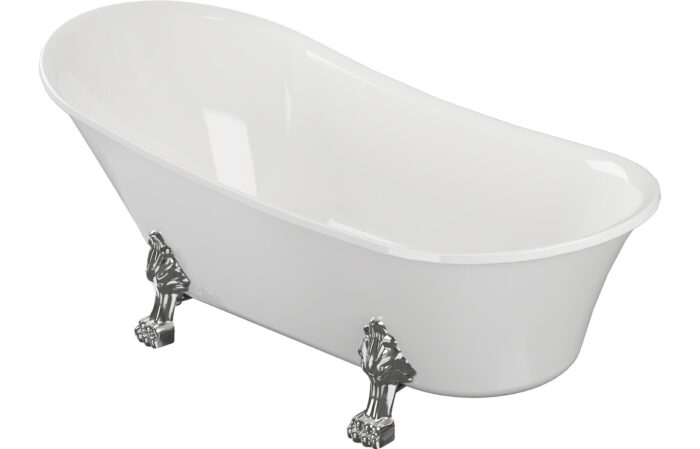 Elato Free Standing 1620x700x770mm 0TH Bath w/Feet