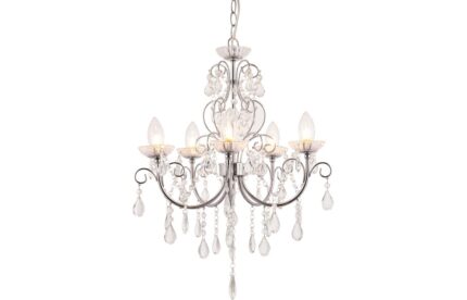 Lirano 5 Arm Chandelier Ceiling Light - Chrome