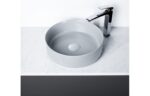 Ravel 355mm Ceramic Round Washbowl & Waste - Matt White