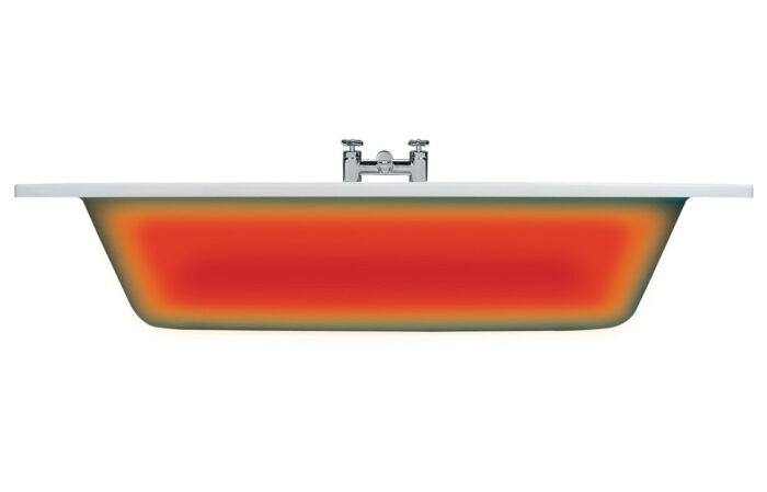 Foscari Gripped SUPERCAST 1700x700x550mm 0TH Bath w/Legs