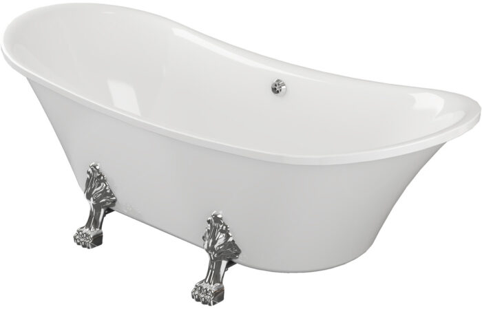 Venoro Free Standing 1760x710x775mm 0TH Bath w/Feet