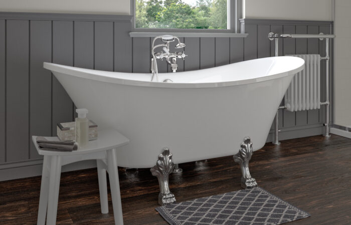 Venoro Free Standing 1760x710x775mm 0TH Bath w/Feet