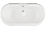 Yaleno Free Standing 1690x740x620mm 2TH Bath w/Feet - Black