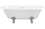 Yaleno Free Standing 1690x740x620mm 2TH Bath w/Feet - White