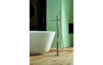 Vento Tiber Wall Mounted Bath/Shower Mixer - Brushed Steel