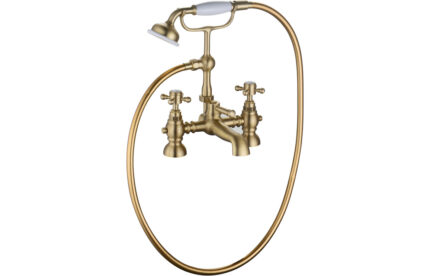 Brio Bath/Shower Mixer & Shower Kit - Brushed Brass