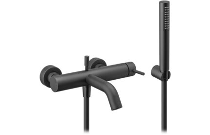 Vento Maira Wall Mounted Bath/Shower Mixer - Matt Black