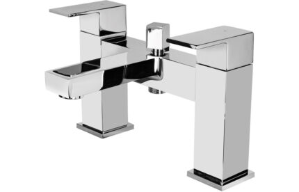 Vento Lys Deck Mounted Bath/Shower Mixer - Chrome