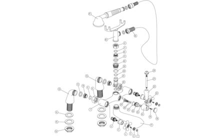 Terreno Bath/Shower Mixer - Chrome