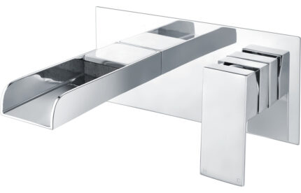 Solara Wall Mounted Basin Mixer - Chrome