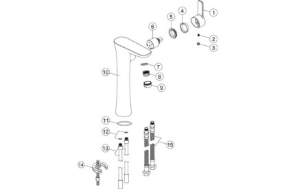 Mirra Tall Basin Mixer - Chrome