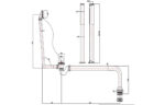 Exposed Bath Plug & Chain Waste With Pipe Shrouds - Chrome