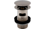 Vento Slotted Push Button Waste - Stainless Steel