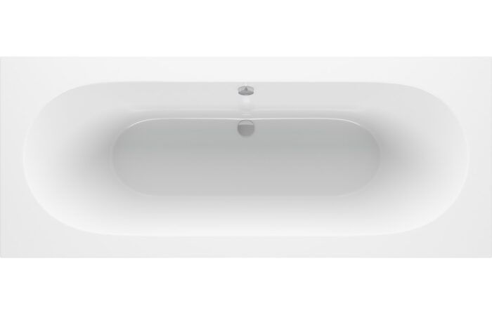 Silvano Round Double End SUPERCAST 1700x750x550mm 0TH Bath w/Legs