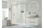 Flenzo 1500mm Sliding Door - Chrome