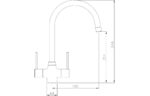 Demora Axon Monobloc Mixer Tap - Chrome