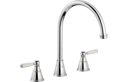 Abode Astbury 3 Part Mixer Tap - Chrome