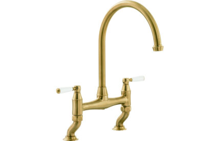 Abode Astbury Bridge Mixer Tap - Forged Brass