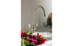 Demora Willow Monobloc Mixer Tap - Antique Brass