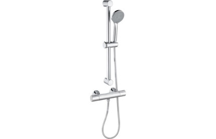 Tervia Cool-Touch Thermostatic Bar Mixer Shower - Chrome