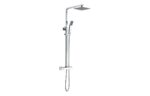 Cortavi Square Thermostatic Bar Mixer w/Riser Kit - Chrome