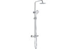 Venaro Thermostatic Bar Mixer w/Riser & Overhead Kit - Chrome