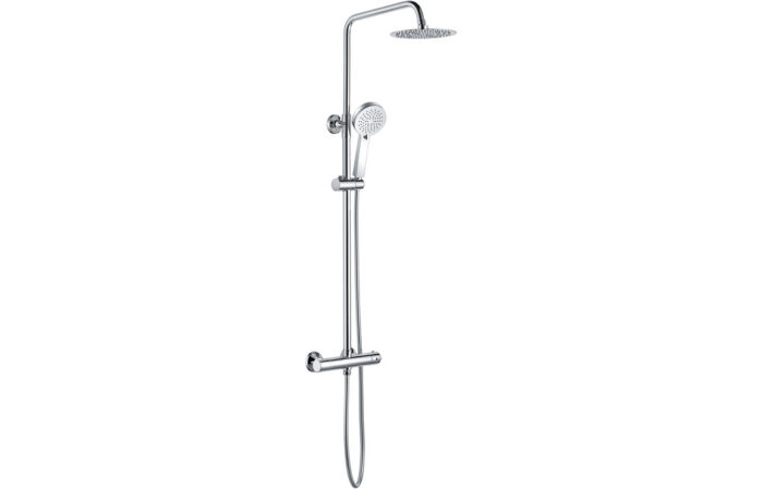 Venaro Thermostatic Bar Mixer w/Riser & Overhead Kit - Chrome
