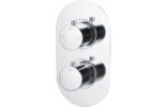 Arlix Thermostatic Two Outlet Twin Shower Valve - Chrome