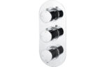 Arlix Thermostatic Two Outlet Triple Shower Valve - Chrome