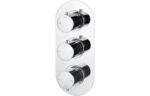 Arlix Thermostatic Three Outlet Triple Shower Valve - Chrome