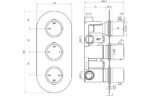 Arlix Thermostatic Three Outlet Triple Shower Valve