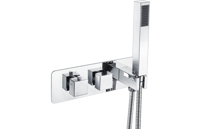 Lyvano Thermostatic Two Outlet Shower Valve w/Handset - Chrome130.8377