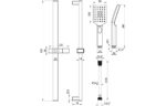 Square Push Button Shower Kit