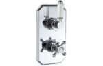 Bervisto Traditional Lever Thermostatic Single Outlet Shower Valve - Chrome