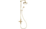 Bervisto Thermostatic Shower Kit - Brushed Brass
