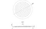 250mm Round Showerhead - Matt Black