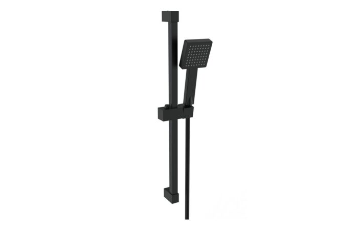 Square Slider Rail Kit & Single Mode Handset - Matt Black