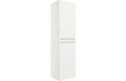 Galvex 454mm Wall Hung 2 Door Tall Unit - White Gloss