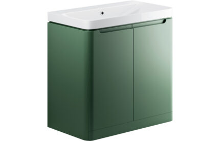 Larvix 800mm 2 Door FREE STANDING Basin Unit - Matt Sage Green