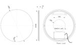 Wileno 800mm Round Back-Lit LED Mirror