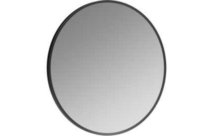 Pireno 500mm Round Mirror - Matt Black