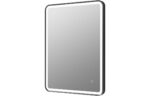 Quirino 600mm Rectangle Front-Lit LED Mirror - Matt Black