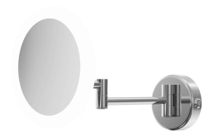 Zelario Round LED Cosmetic Mirror - Frameless