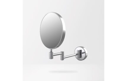 Gravante Round Cosmetic Mirror - Chrome