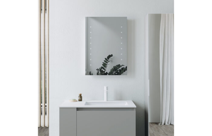Kervalo 400x600mm Rectangle Battery-Operated LED Mirror