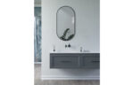Pireno 800x400mm Oblong Mirror - Matt Black