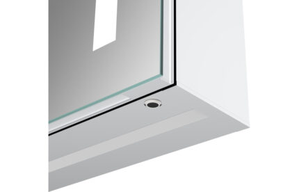 Urzano 500mm 1 Door Front-Lit LED Mirror Cabinet