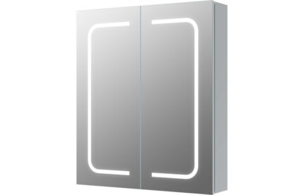 Trevilo 600mm 2 Door Front-Lit LED Mirror Cabinet